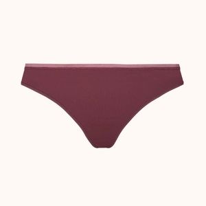 Lively The No Show Thong in Plum Size M